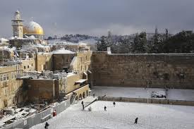 snow in jerusalem